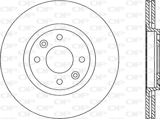 OPEN PARTS Тормозной диск BDR1456.20